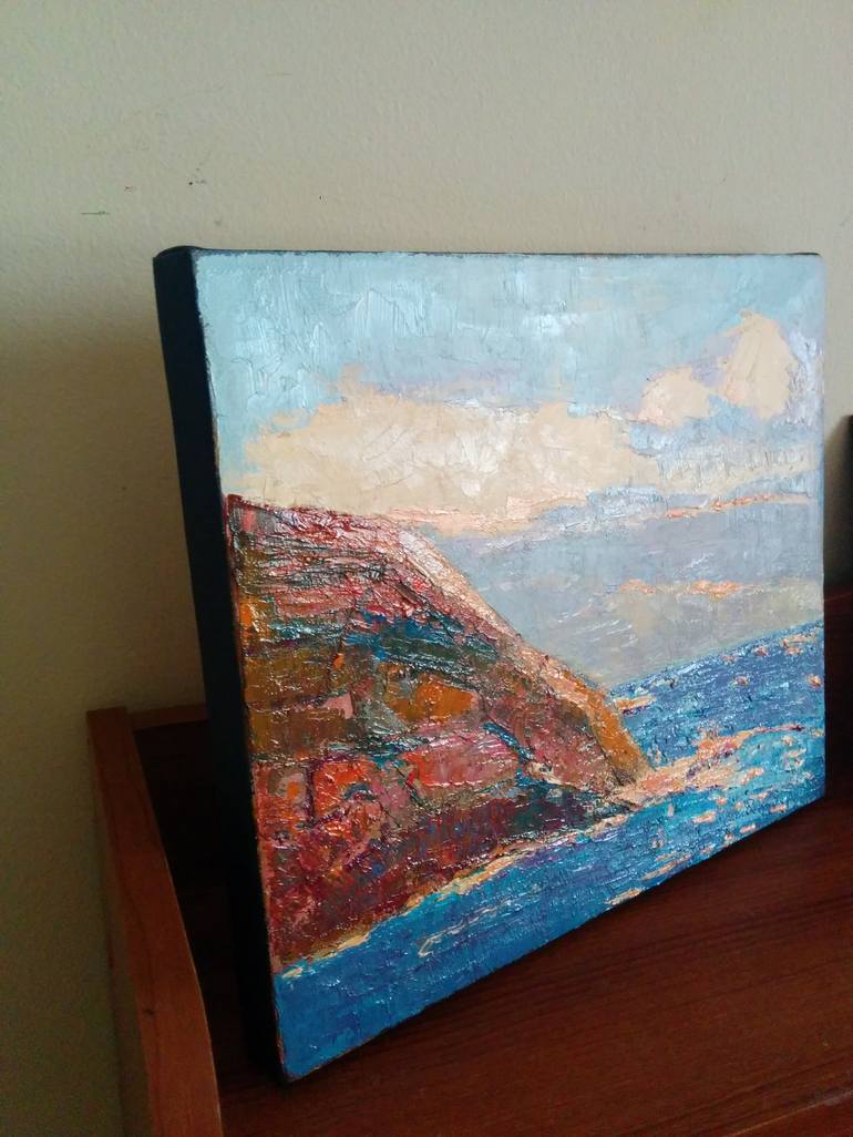 Original Expressionism Seascape Painting by Padmaja Madhu