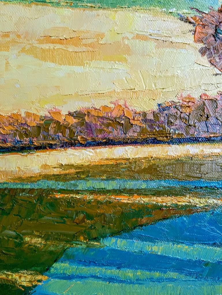 Original Expressionism Landscape Painting by Padmaja Madhu