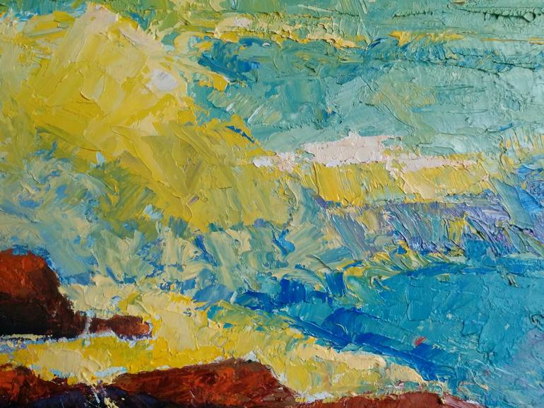 Original Expressionism Landscape Painting by Padmaja Madhu