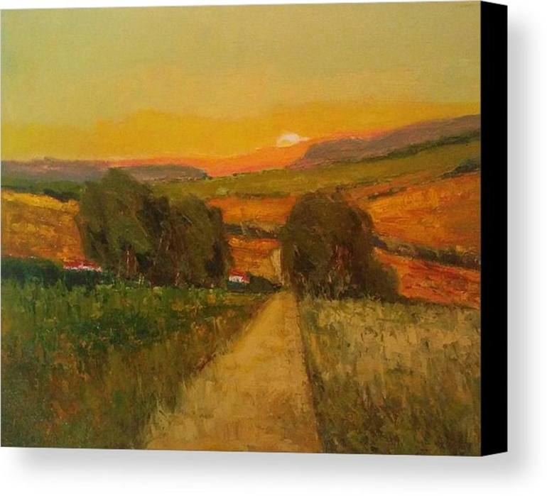 Original Impressionism Landscape Painting by Padmaja Madhu