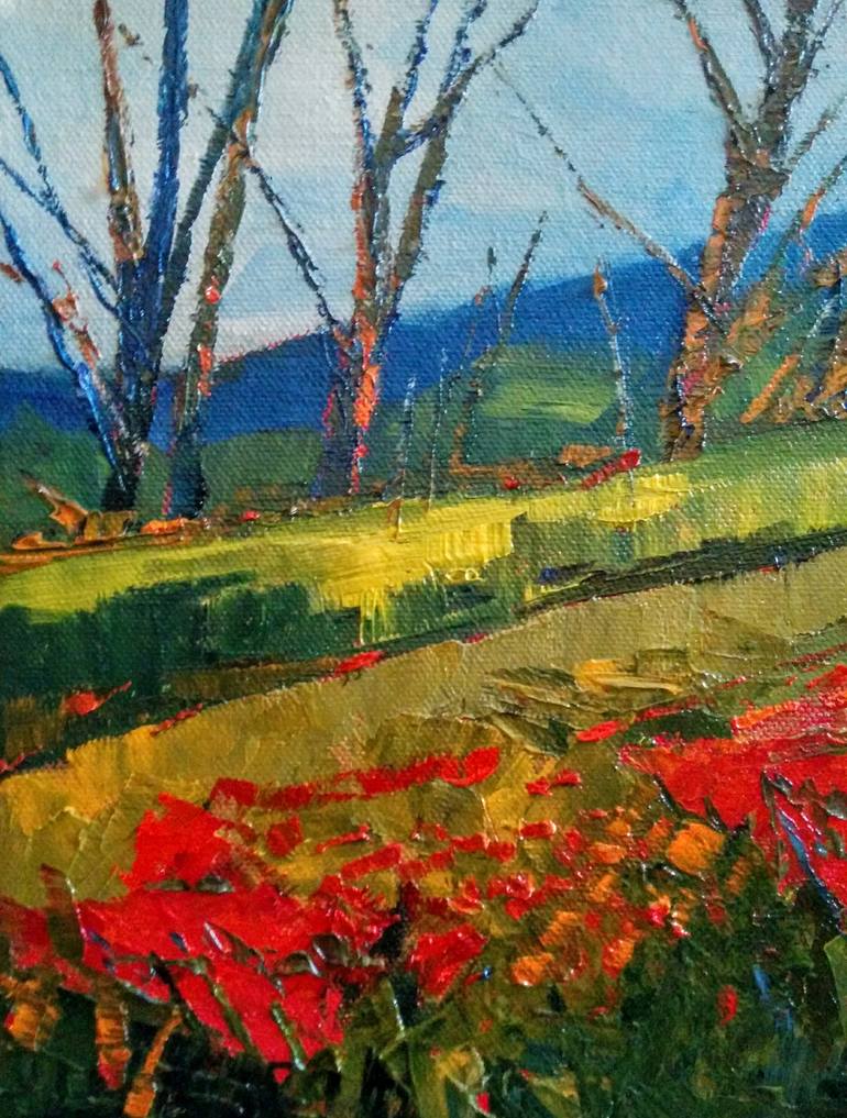 Original Expressionism Landscape Painting by Padmaja Madhu