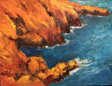 Original Abstract Expressionism Seascape Paintings by Padmaja Madhu