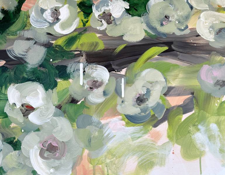 Original Abstract Floral Painting by Lily Nova