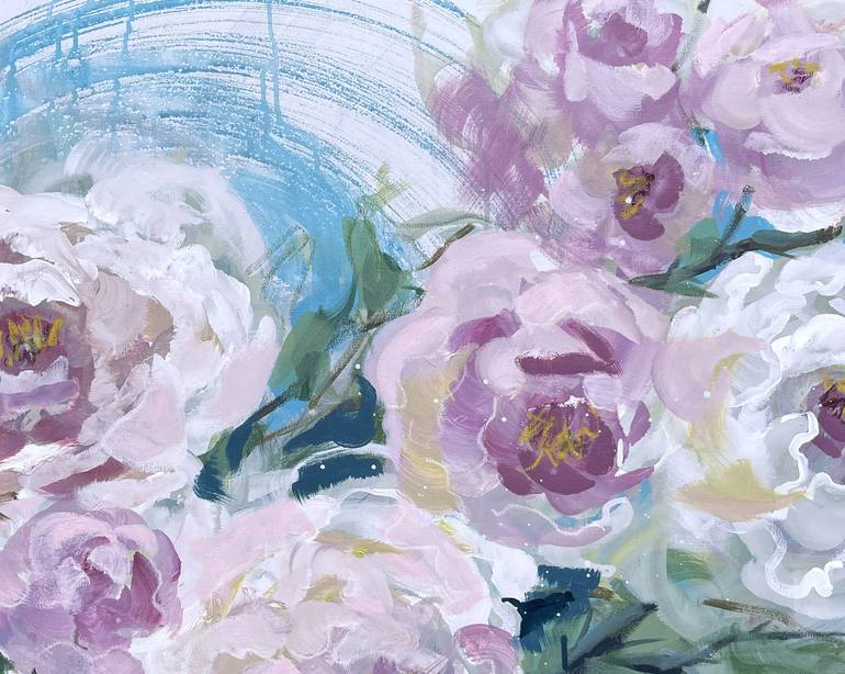 Original Impressionism Floral Painting by Lily Nova