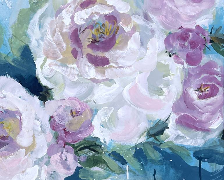 Original Impressionism Floral Painting by Lily Nova