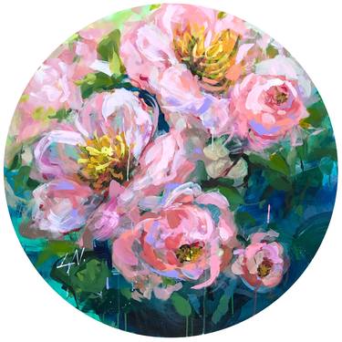 Original Abstract Botanic Paintings by Lily Nova