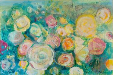 Print of Abstract Floral Paintings by Signe Vanadzina