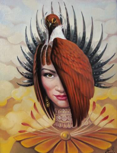 Original Surrealism Portrait Paintings by Narinart Armgallery