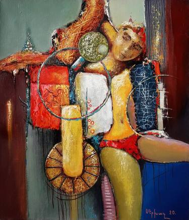 Sergey Khachatryan/Beyond the curtain (70x60cm, oil/canvas) thumb