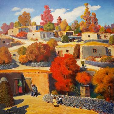 Sergey Khachatryan/Autumn landscape (60X60cm,oil painting) thumb