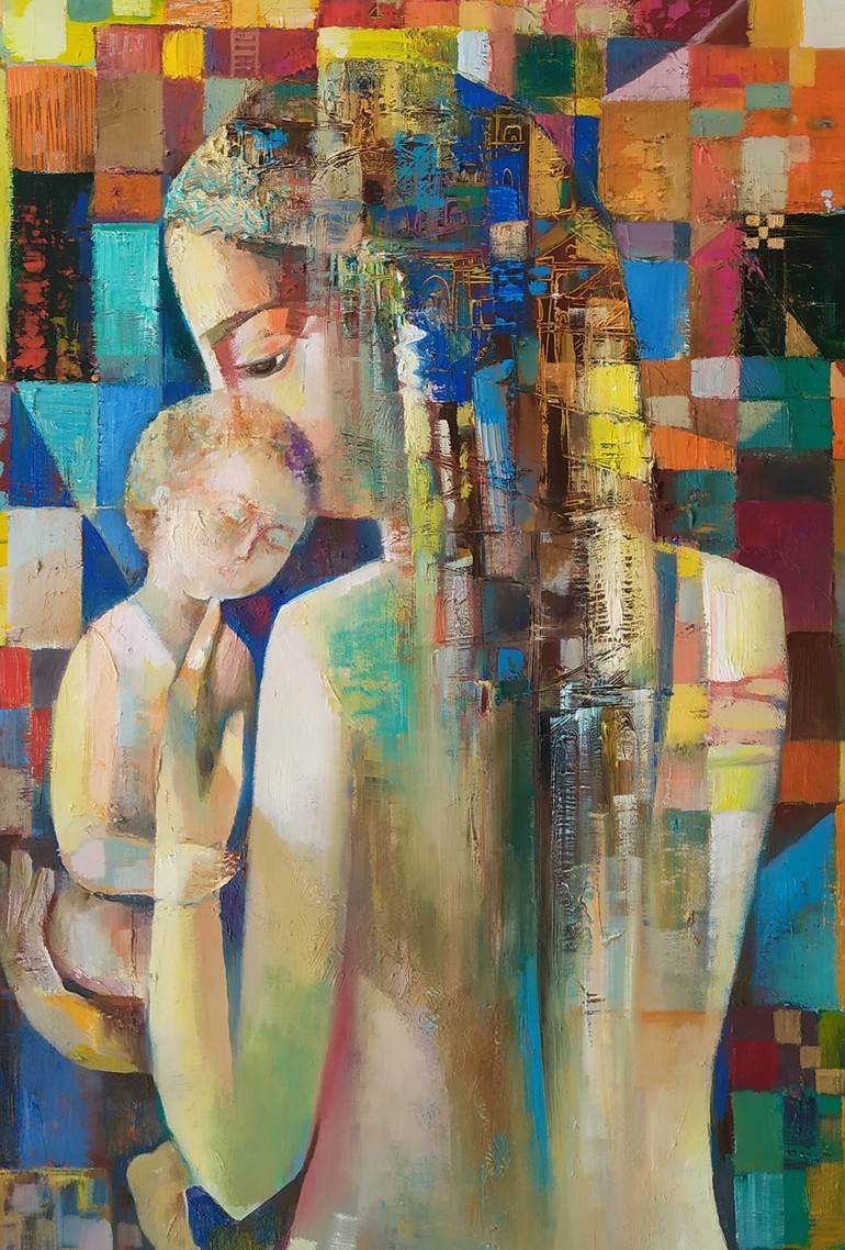 Original Abstract People Painting by Narinart Armgallery