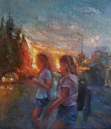 Kamsar ohanyan/The tourists (35x40cm, oil/canvas) thumb