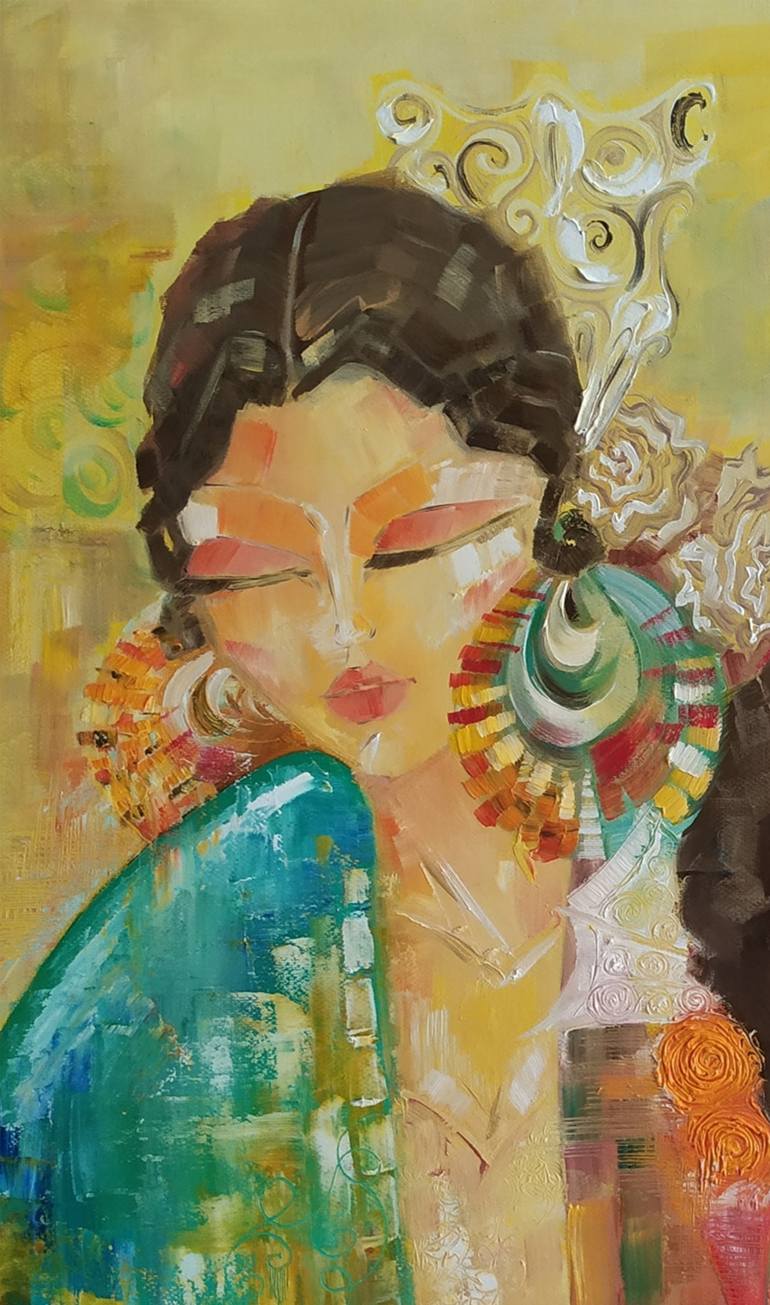 Original Abstract People Painting by Narinart Armgallery