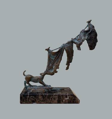 Grigor Darbinyan/Game (25x25x10cm, bronze, marble) thumb