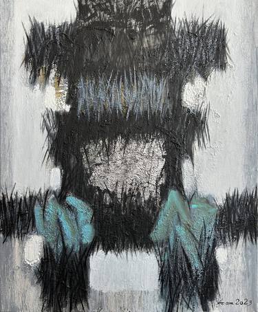 Aram Yengibaryan/Non-human traces - 1, 55x45, canvas mixed media thumb