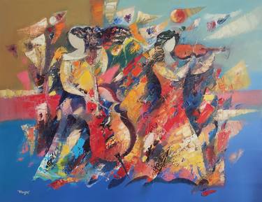 Hayk Miqayelyan/Abstract jazz (90x70cm, oil/canvas ) thumb