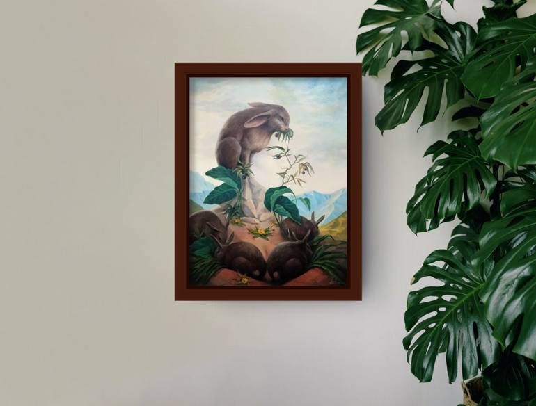 Original Surrealism Women Painting by Narinart Armgallery