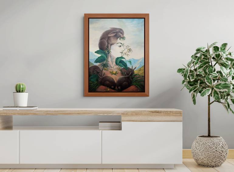 Original Surrealism Women Painting by Narinart Armgallery