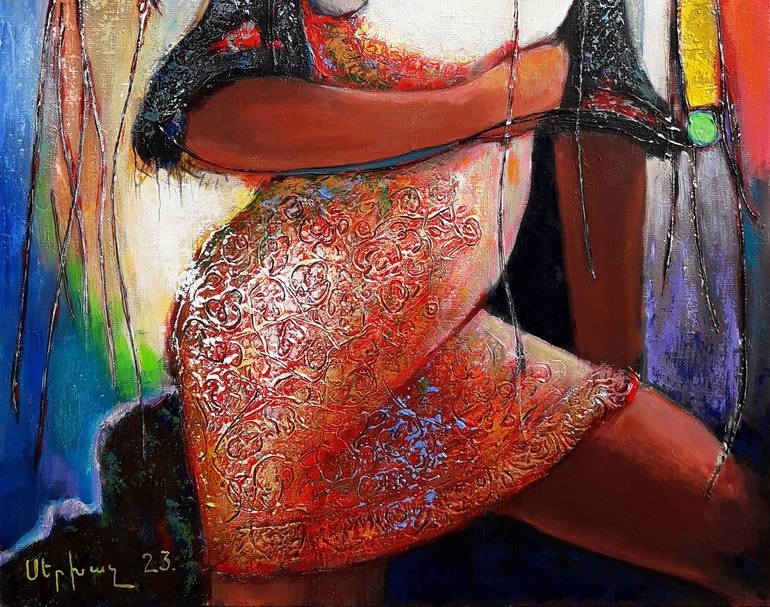 Original Abstract Love Painting by Narinart Armgallery