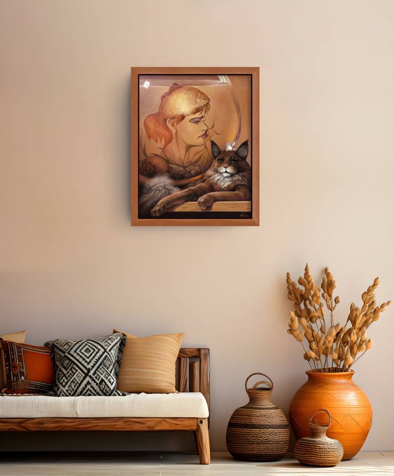 Original Surrealism Animal Painting by Narinart Armgallery