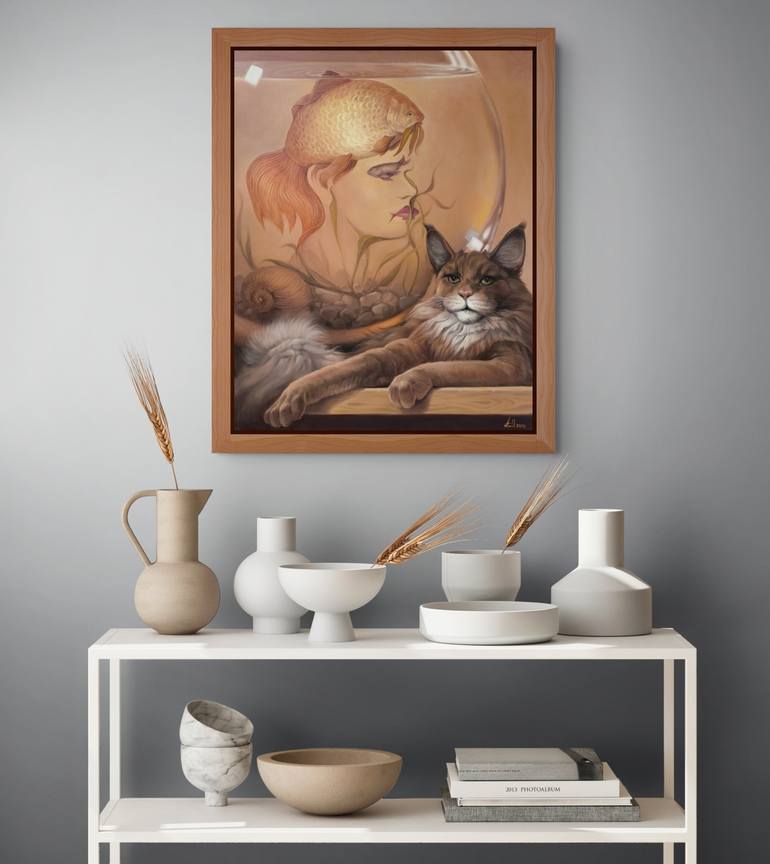 Original Surrealism Animal Painting by Narinart Armgallery