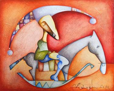 Sargis Zakaryan/Happy carousel (40x50cm, acrylic/canvas ) thumb