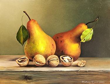 Sergey Miqayelyan/Still life-pears and walnuts (40x30cm ) thumb