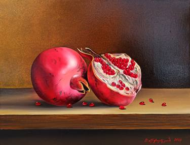 Sergey Miqayelyan/Still life - pomegranates (40x30cm ) thumb