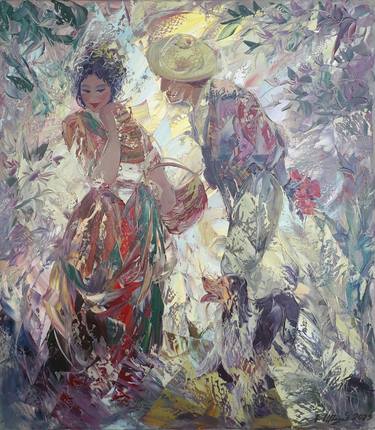 Kamo Atoyan/Surprise(70x80cm, oil painting, modern art) thumb