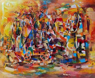 Original Abstract People Paintings by Narinart Armgallery