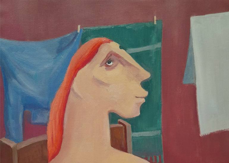 Original Cubism Portrait Painting by Narinart Armgallery