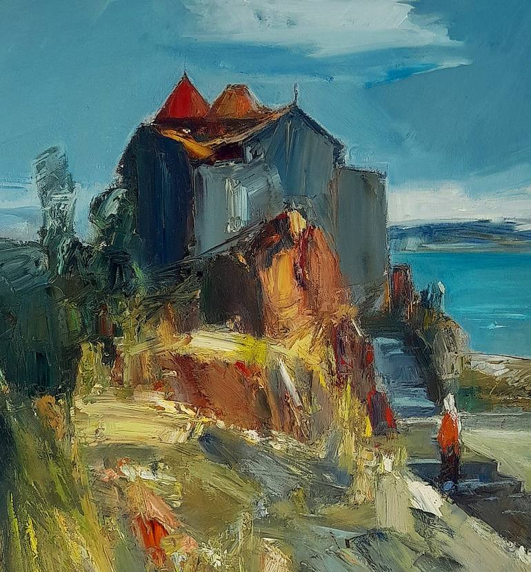 Original Abstract Landscape Painting by Narinart Armgallery