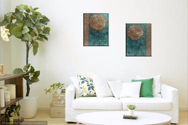 Original Art Deco Floral Paintings by Narinart Armgallery