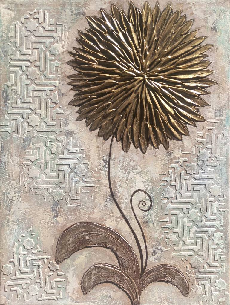 Original Art Deco Floral Paintings by Narinart Armgallery