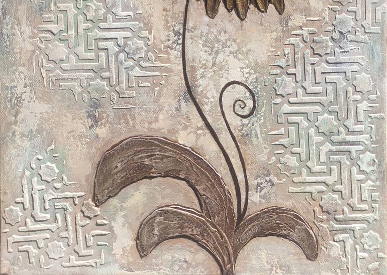Original Art Deco Floral Painting by Narinart Armgallery