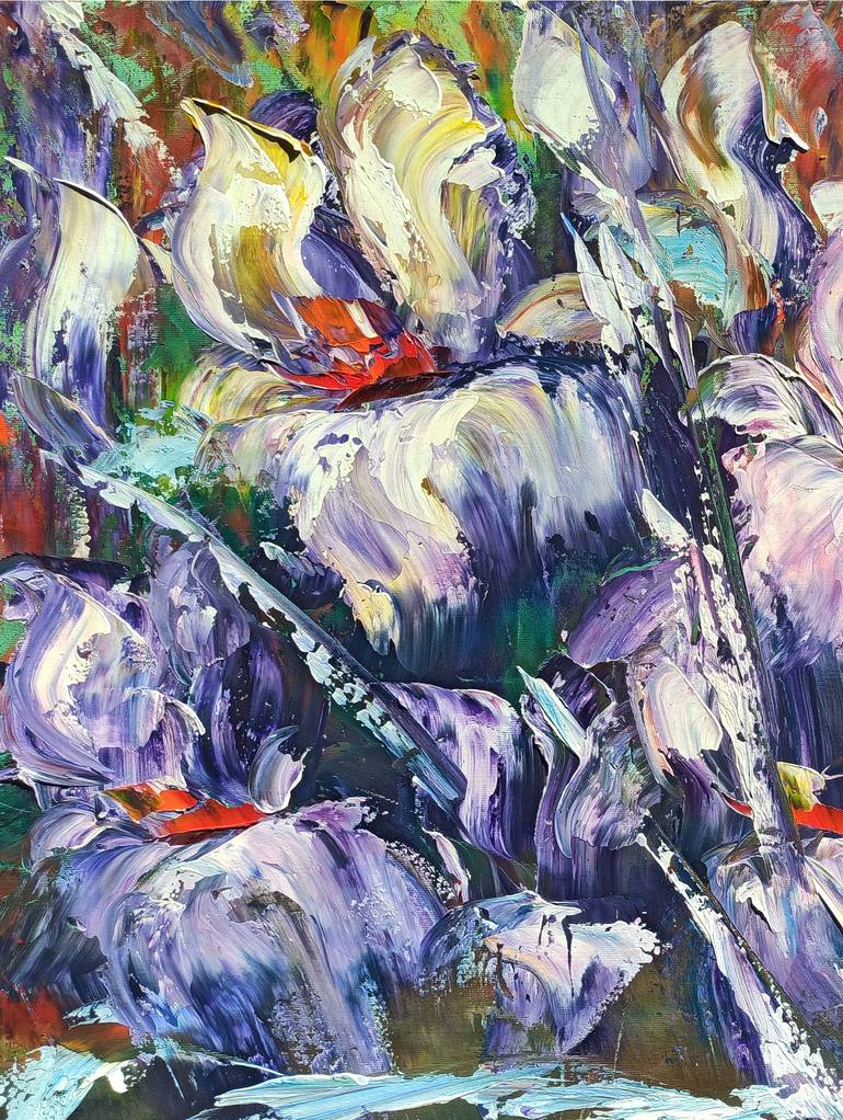 Original Abstract Floral Painting by Narinart Armgallery