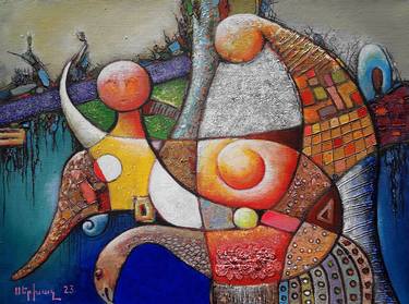 Original Figurative Abstract Paintings by Narinart Armgallery