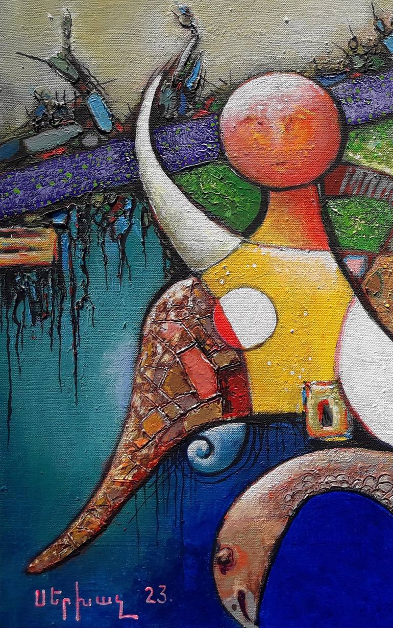 Original Figurative Abstract Painting by Narinart Armgallery