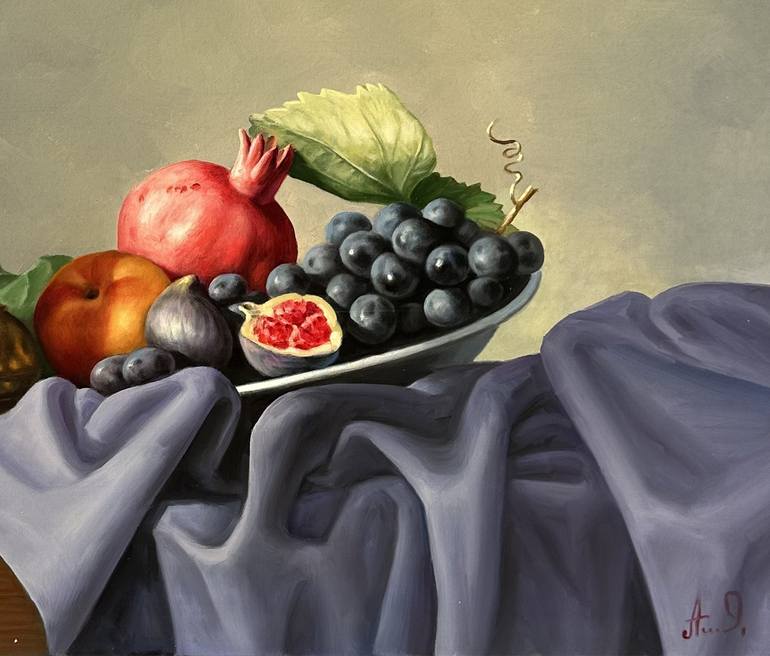 Original Photorealism Still Life Painting by Narinart Armgallery