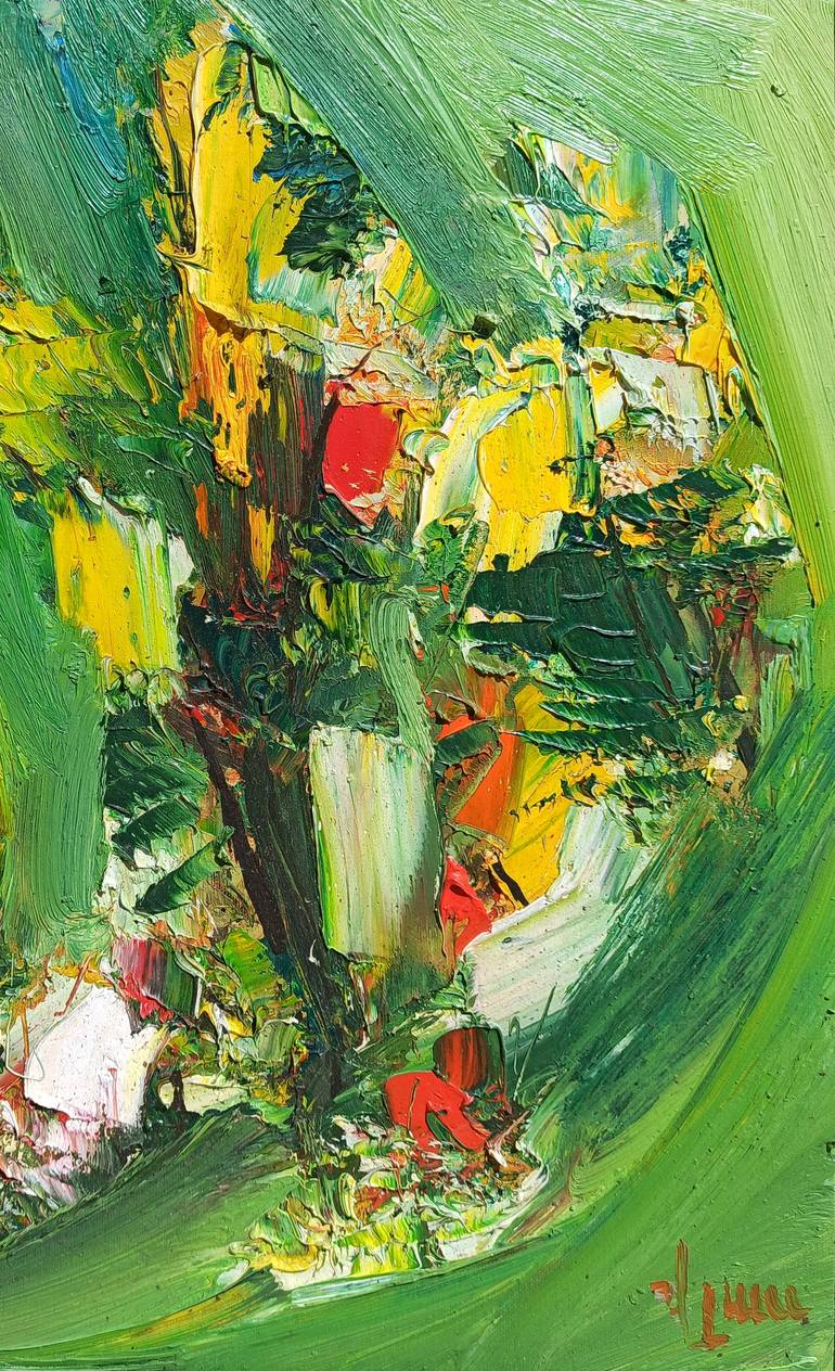 Original Impressionism Floral Painting by Narinart Armgallery