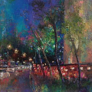 Kamsar Ohanyan/Night cityscape - Yerevan thumb