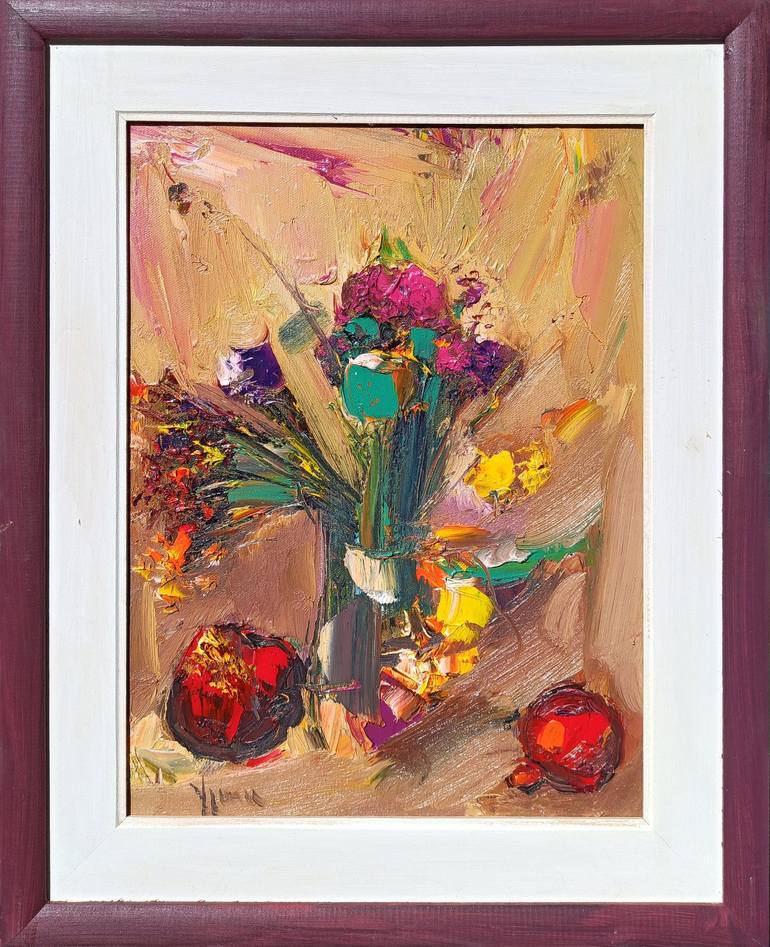 Original Impressionism Still Life Painting by Narinart Armgallery