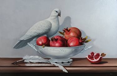 Tamar Nazaryan/Still life with pomegranates and dove thumb