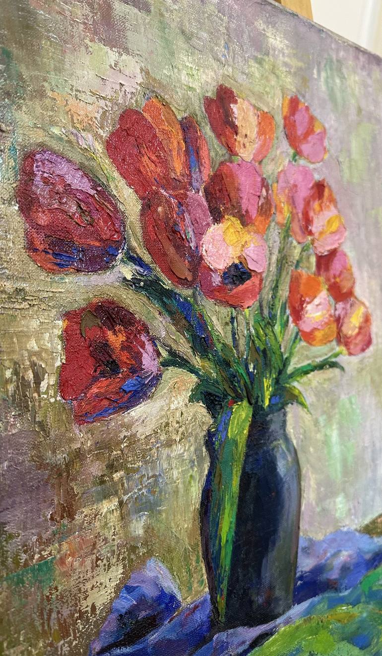 Original Impressionism Floral Painting by Narinart Armgallery