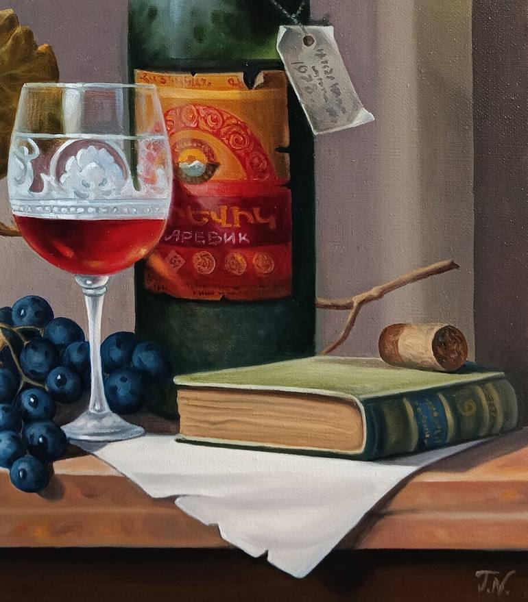 Original Photorealism Still Life Painting by Narinart Armgallery