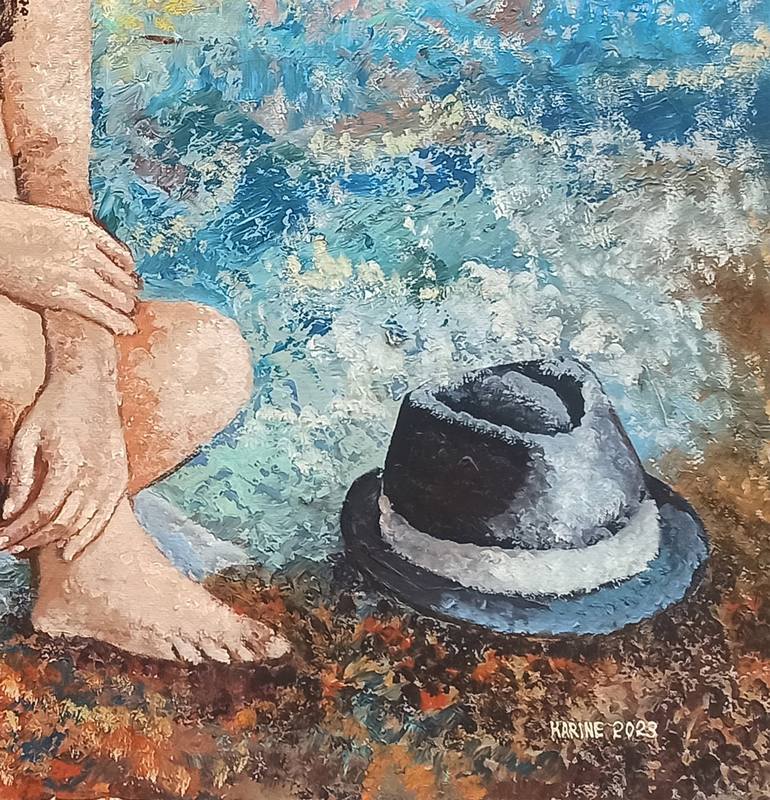 Original Impressionism People Painting by Narinart Armgallery