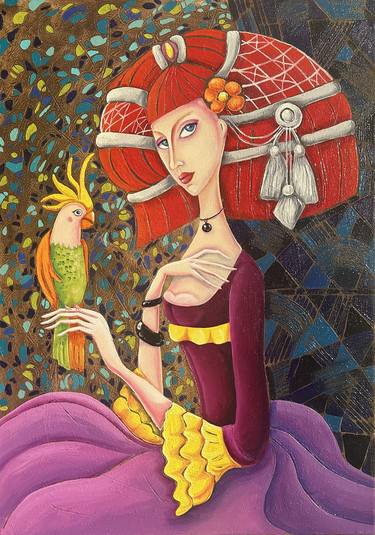 Anahit Mirijanyan/Girl with parrot thumb