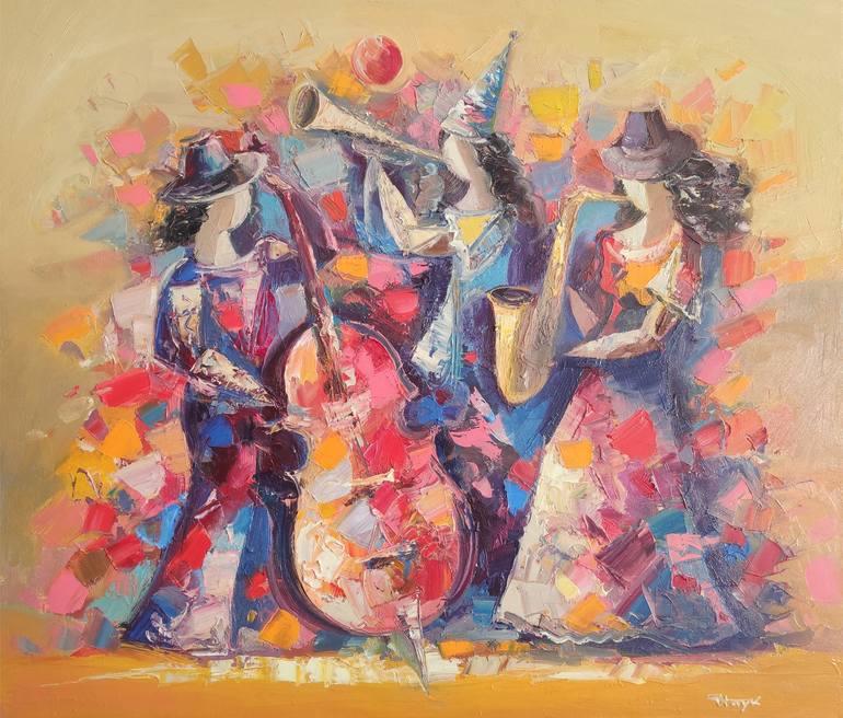 Original Abstract Music Paintings by Narinart Armgallery