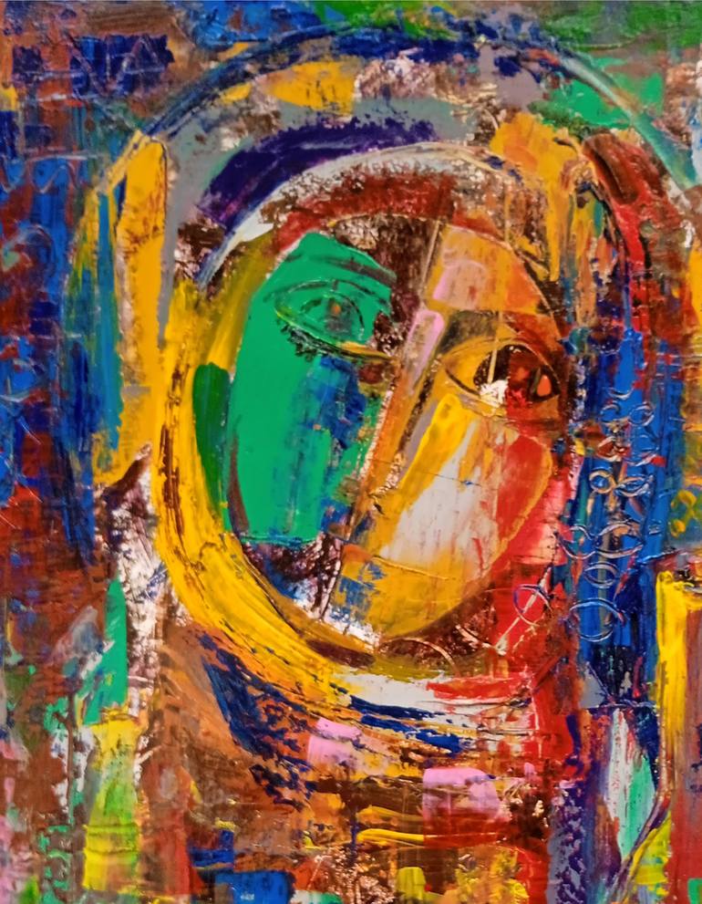Original Abstract Portrait Painting by Narinart Armgallery