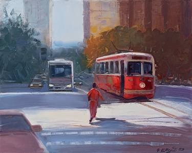 Kamo Atoyan/Cityscape with red tram thumb